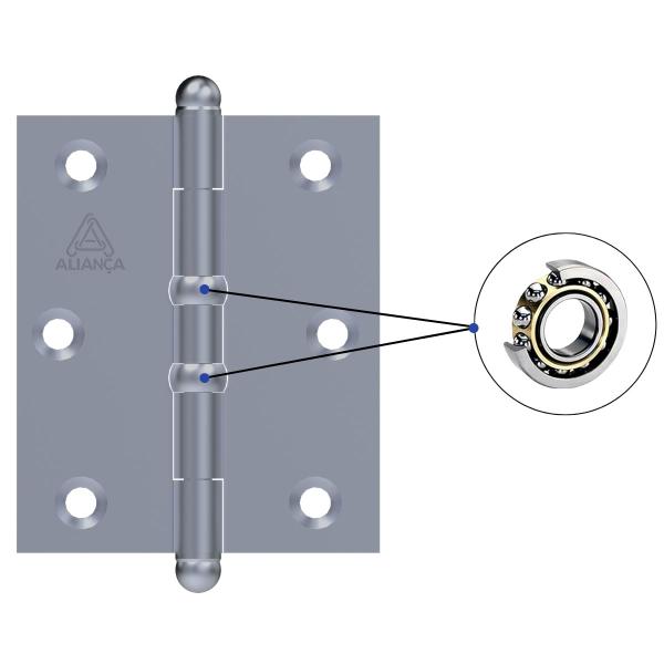 Dobradiça Para Porta Portão Madeira Aço Zincado Pino Bola Aliança Imagem de Dobradiça Para Porta Portão Madeira Aço Zincado Pino Bola Aliança
