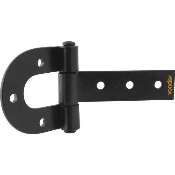 Dobradiça para porteira 290mm aço carbono pintado - Vonder Imagem de Dobradiça para porteira 290mm aço carbono pintado - Vonder