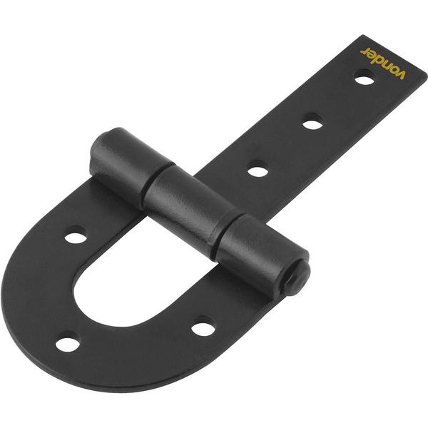 Dobradiça para porteira 290mm aço carbono pintado - Vonder Imagem de Dobradiça para porteira 290mm aço carbono pintado - Vonder