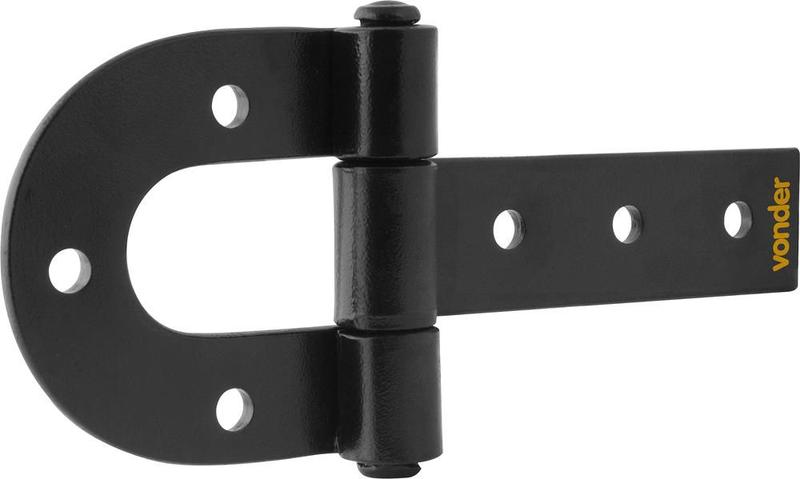Dobradiça para porteira 290mm aço carbono pintado - Vonder Imagem de Dobradiça para porteira 290mm aço carbono pintado - Vonder