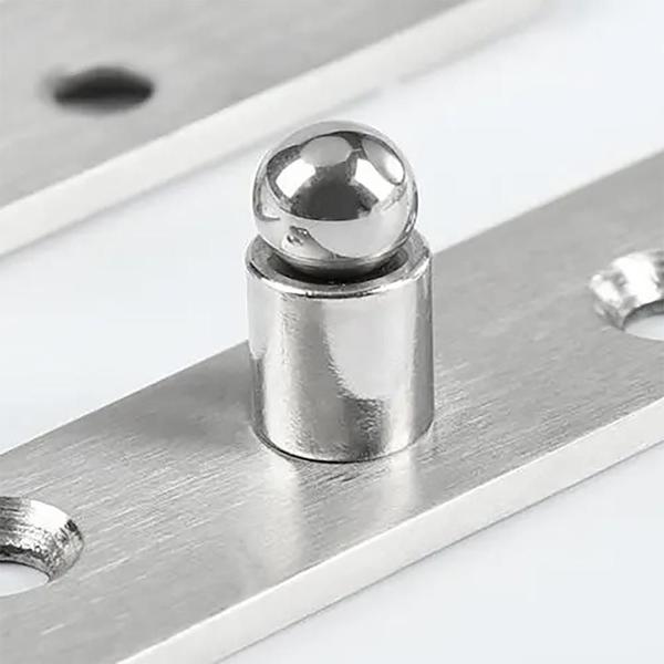 Imagem de Dobradiça Pivô Pino Porta Pivotante 150 Kg Aço Inox 304 2Pçs