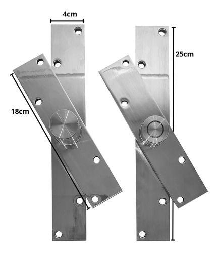 Imagem de Dobradiça Pivotante Em Inox 304 P/ Portas De Até 800kg