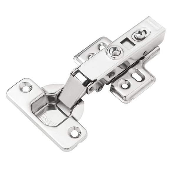 Imagem de Dobradiça s95 98 clip on reta inox com amortecedor hardt