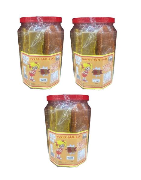 Imagem de Doce Abobora E Batata Doce Misto 1,1Kg - Kit 3 Potes C/20Un