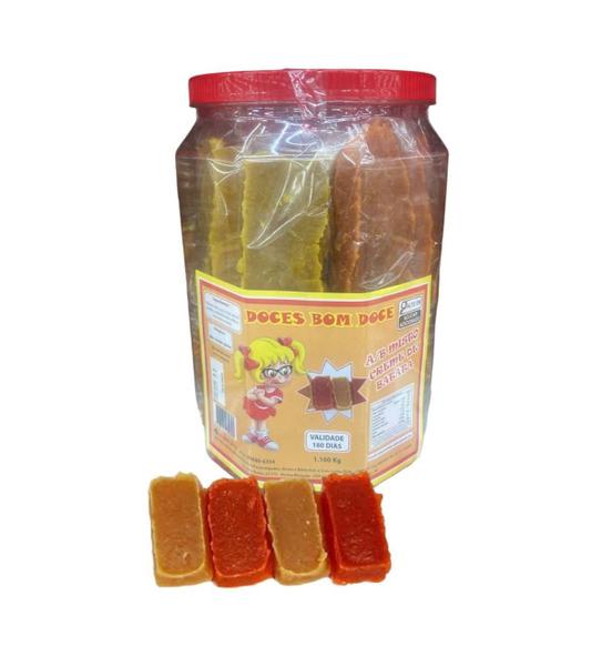 Imagem de Doce Abobora E Batata Doce Misto 1,1Kg - Kit 4 Potes C/20Un