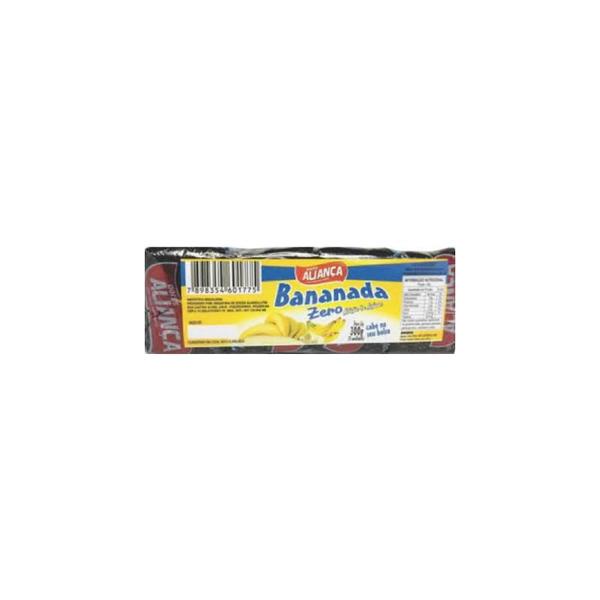 Imagem de  Doce Bananada Zero Aliança  - Pacote 300G