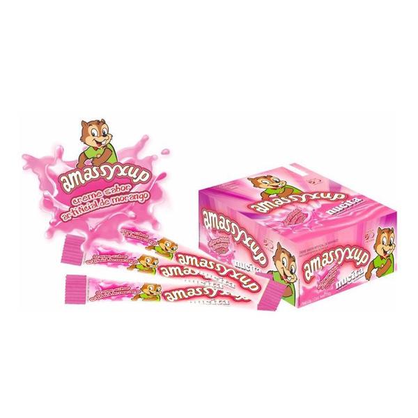 Doce Creme Amassyxup Morango Com 50 unidades - Nucita Imagem de Doce Creme Amassyxup Morango Com 50 unidades - Nucita