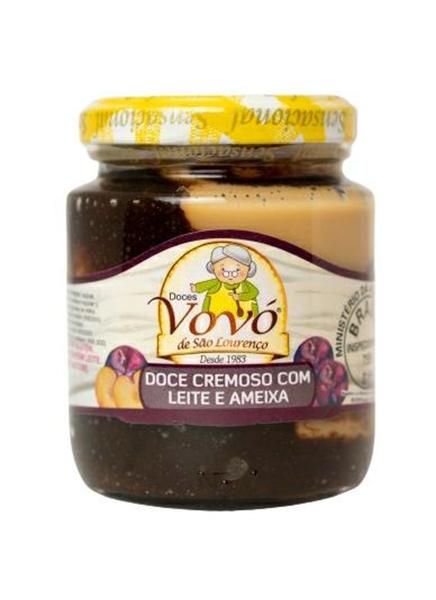 Doce cremoso com leite e ameixa 270gr - doces vovó de são lourenço Imagem de Doce cremoso com leite e ameixa 270gr - doces vovó de são lourenço