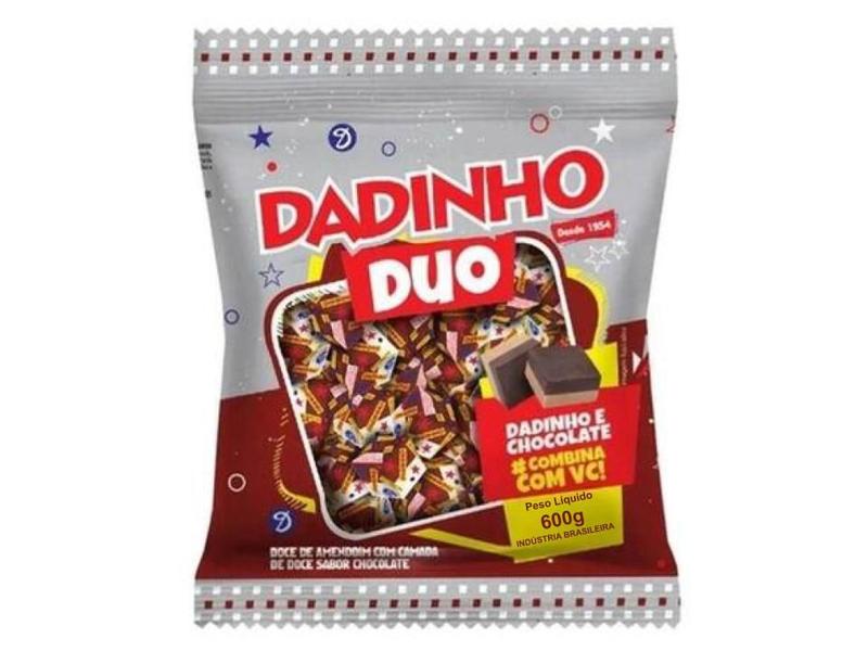 Imagem de Doce Dadinho Duo Amendoim Chocolate 600g