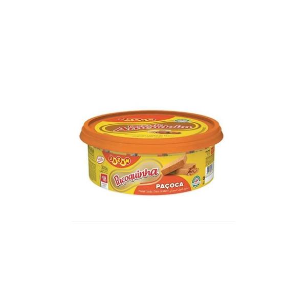 Doce de Amendoim Paçoca Paçoquinha Retangular - Pote 18X20G - Jazam Imagem de Doce de Amendoim Paçoca Paçoquinha Retangular - Pote 18X20G