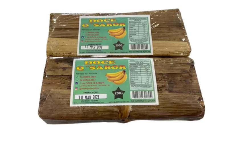 Doce de banana na palha Q'sabor kit 6 unidades Imagem de Doce de banana na palha Q'sabor kit 6 unidades