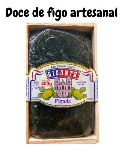 Doce De Figo De Corte Caixa De Madeira Gigante 400g Figada Imagem de Doce De Figo De Corte Caixa De Madeira Gigante 400g Figada