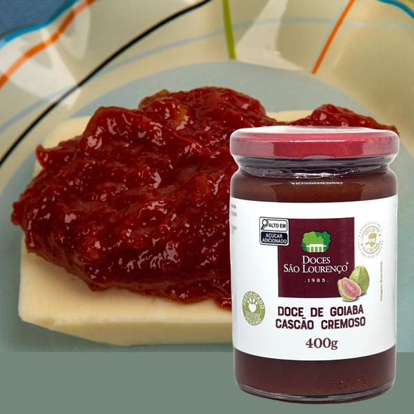 Doce de Goiaba Cascão Cremoso SÃO LOURENÇO 400g Imagem de Doce de Goiaba Cascão Cremoso SÃO LOURENÇO 400g