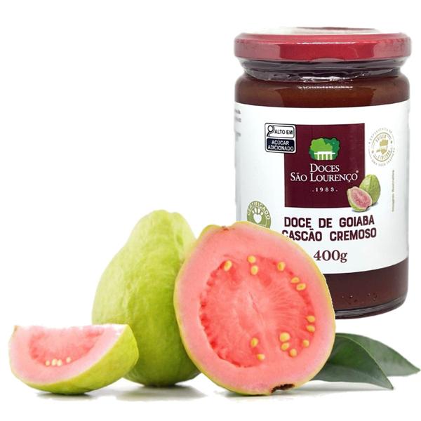 Doce de Goiaba Cascão Cremoso SÃO LOURENÇO 400g Imagem de Doce de Goiaba Cascão Cremoso SÃO LOURENÇO 400g