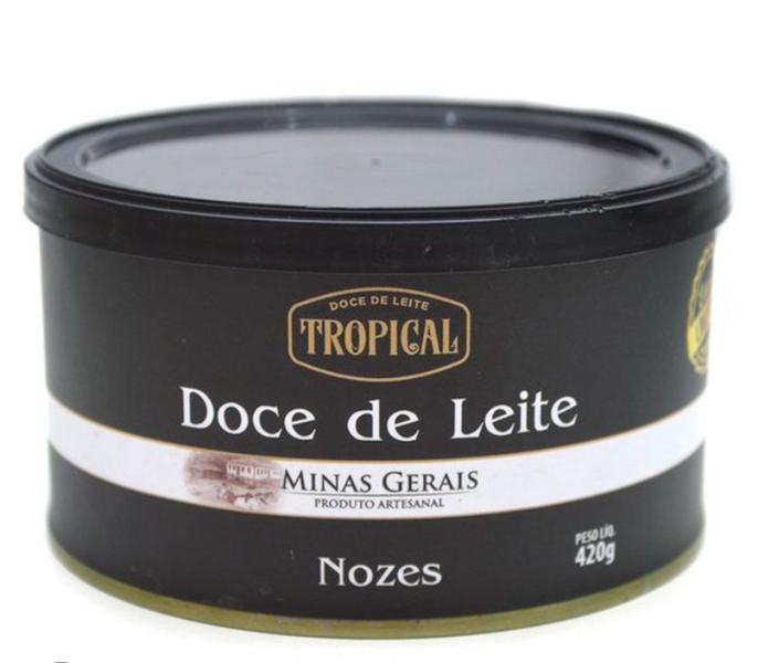 Imagem de Doce de leite cremoso  com nozes  Tropical/ Capela  420g