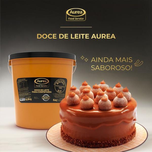 Doce De Leite Puro 4,5kg Sem Amido Profissional Aurea Imagem de Doce De Leite Puro 4,5kg Sem Amido Profissional Aurea