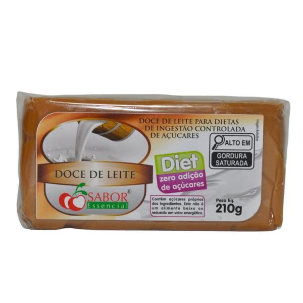 Doce de leite puro tablete diet 210g sabor essencial 2uni Imagem de Doce de leite puro tablete diet 210g sabor essencial 2uni