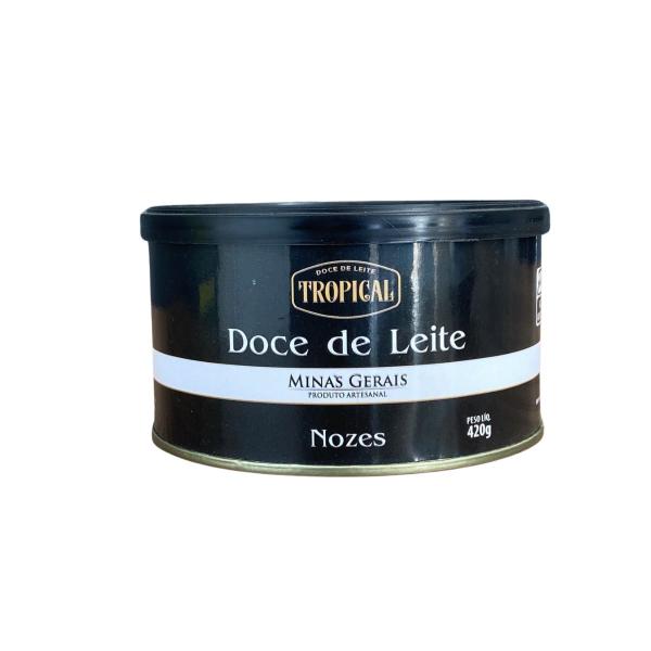 Doce de leite tropical c/ nozes lata 420gr Imagem de Doce de leite tropical c/ nozes lata 420gr