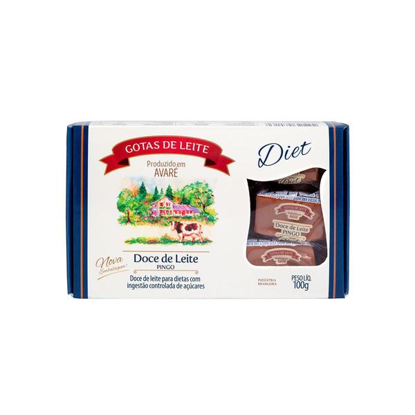 Doce de Leite Zero Açúcar Diet Pingo de Leite Gotas de Leite Avaré 100g Imagem de Doce de Leite Zero Açúcar Diet Pingo de Leite Gotas de Leite Avaré 100g