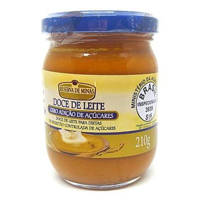 Doce de Leite Zero Açúcar Reserva de Minas 210 g Imagem de Doce de Leite Zero Açúcar Reserva de Minas 210 g