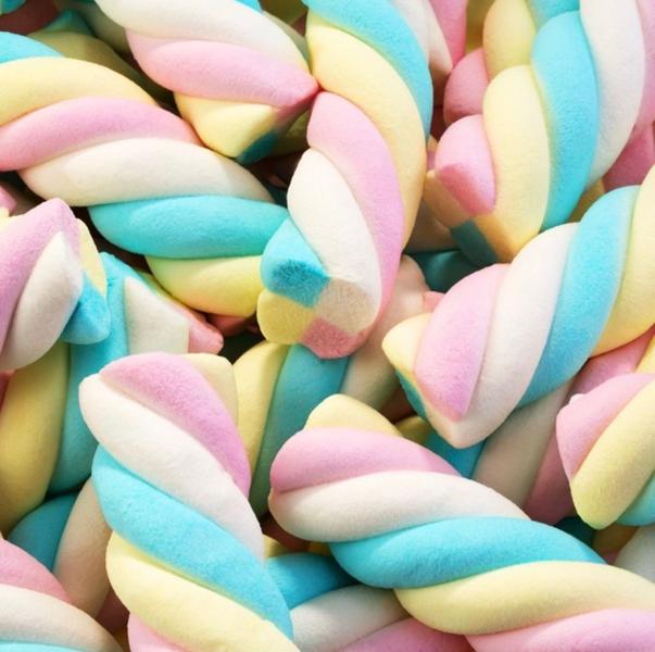 Doce Marshmallow Fini Torção 250g Unidade - CRGFESTAS Imagem de Doce Marshmallow Fini Torção 250g Unidade