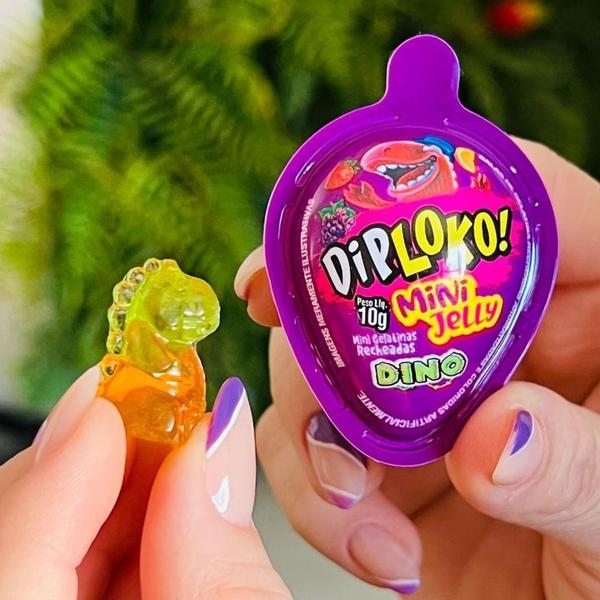 Doce Mini Gelatina Sabores Especiais de Frutas 25 Dinossauros - Danilla foods Imagem de Doce Mini Gelatina Sabores Especiais de Frutas 25 Dinossauros