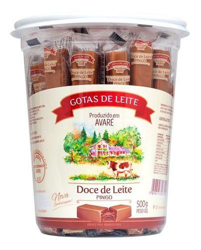 Imagem de Doce Pingo De Leite Avaré - Gotas De Leite Pote 500g C/ 50un