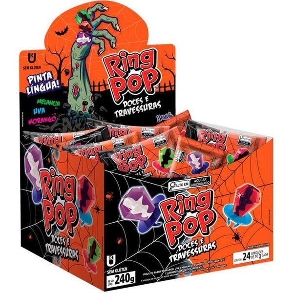 Imagem de Doce RING POP Halloween 240G