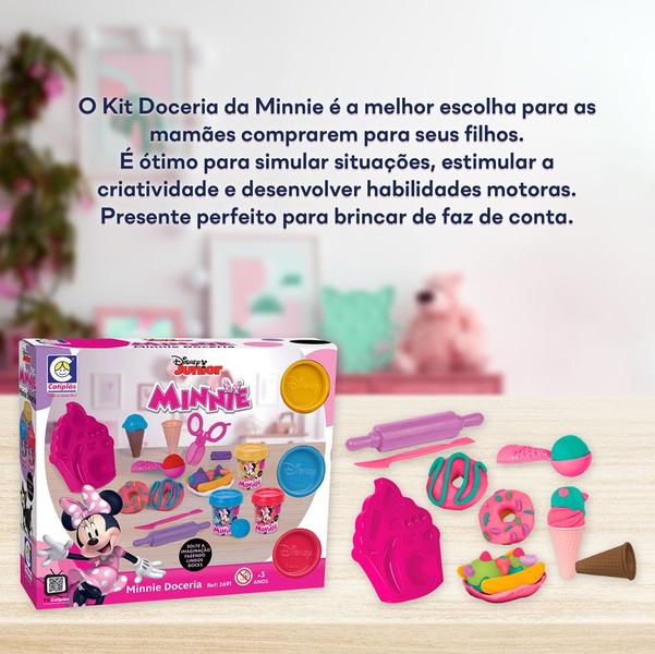 Imagem de Doceria Minnie Mouse Kit Massinha de Modelar 2691 Cotiplás