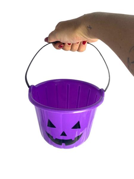 Imagem de Doces ou Travessuras pega doces Halloween Baldes- Kit 6un