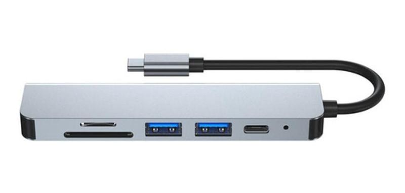 Imagem de Dock 6 Em 1 Station Tipo Ccom Usb 3.0 Card Reader Sd/Tf