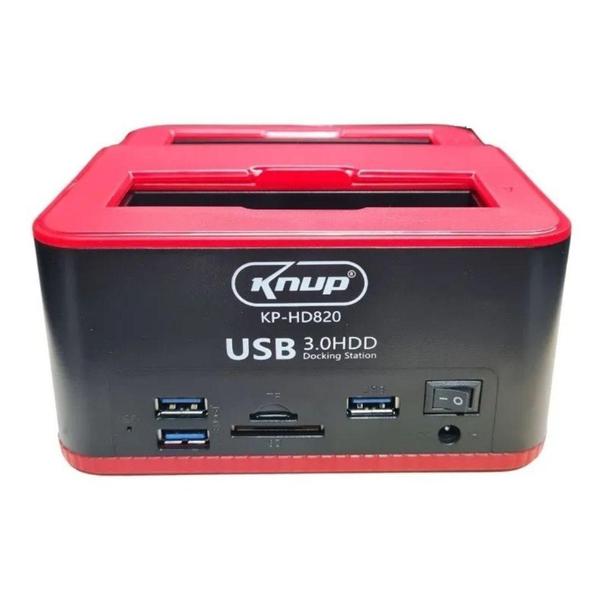 Imagem de Dock Station Case para Hd Sata Pendrive Sd Usb 3.0 Knup KP-HD820