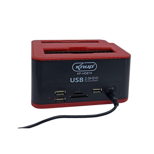 Imagem de Dock Station Case para Sata 2.5 e 3.5 Usb 2.0 KP-HD819 Knup