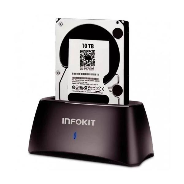 Imagem de Dock Station Conexão SATA 3 USB 3.0 para HD e SSD 2.5" e 3.5" HD até 10TB