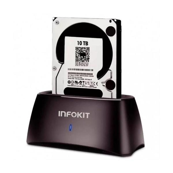 Imagem de Dock Station HD Sata 3.5'' e 2.5'' USB 3.0 ECASE-Z320 - Infokit