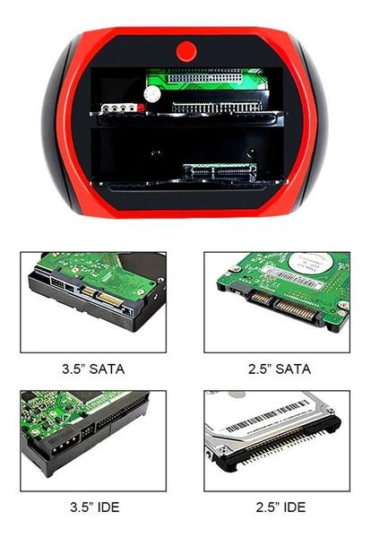 Imagem de Dock Station P/ 2 Hd Sata 2,5'' E 3,5'' Usb E-sata Usb 2.0