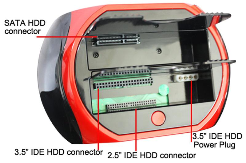 Imagem de DOCK STATION USB P/ 2 HDs CASE 2.5/3.5 SATA HDD COM LEITOR DE CARTÕES UNIVERSAL