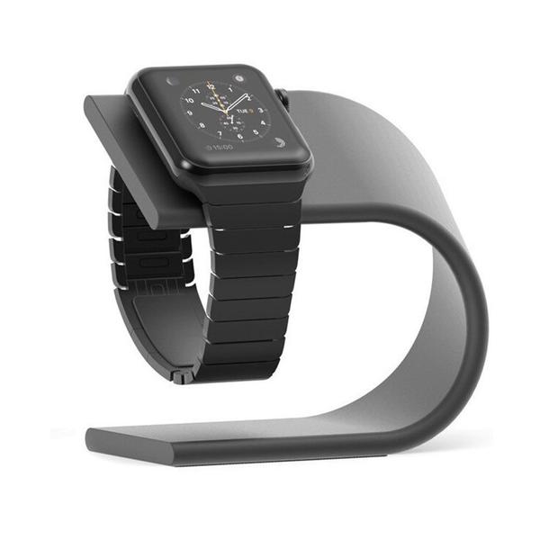 Dock Suporte Mesa Base Metal Curva compatível com Apple Watch - Baú do Viking