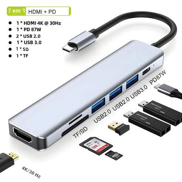 Imagem de Docking Station Thunderbolt 3 USB-C - Adaptador Tipo C para Macbook Air M1