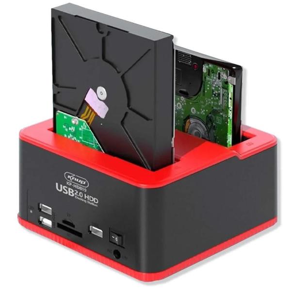 Imagem de Dockstation vertical para hds de 2,5 e 3,5 usb 2.0  kp-hd81