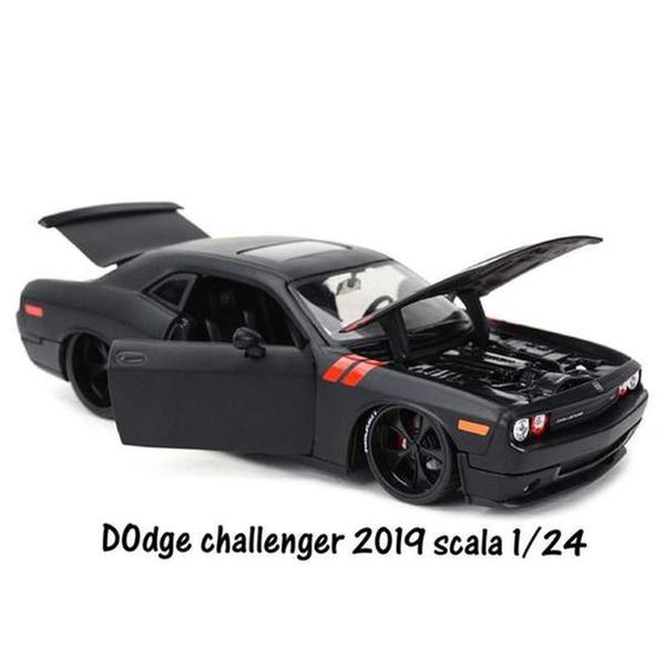 Imagem de Dodge Challenger 2019 Modelo de Carro Coleção Diecast 1:24