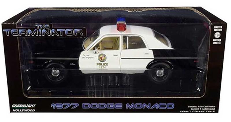 Imagem de Dodge Monaco 1977 exterminador do Futuro Greenlight 1/24