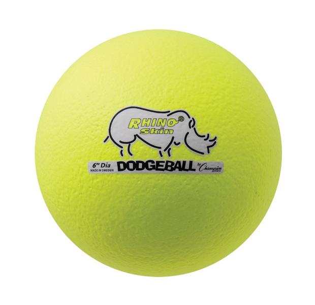 Imagem de Dodgeball Champion Sports Rhino Skin Neon Yellow Tamanho 6