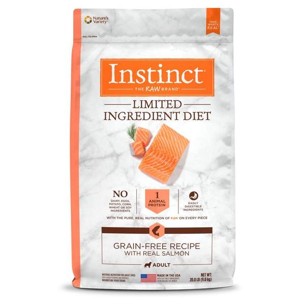 Imagem de Dog Food Instinct, dieta com ingredientes limitados, salmão, 9 kg