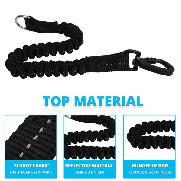 Imagem de Dog Leash Jenico Long Heavy Duty Rope de 3 m com elástico para cães