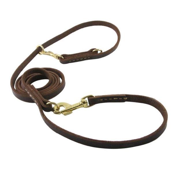 Dog Leash Wokex, couro genuíno, treinamento sem usar as mãos Imagem de Dog Leash Wokex, couro genuíno, treinamento sem usar as mãos