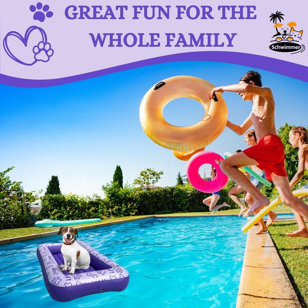 Dog Pool Float Schwimmer Premium para cães grandes, roxo Imagem de Dog Pool Float Schwimmer Premium para cães grandes, roxo