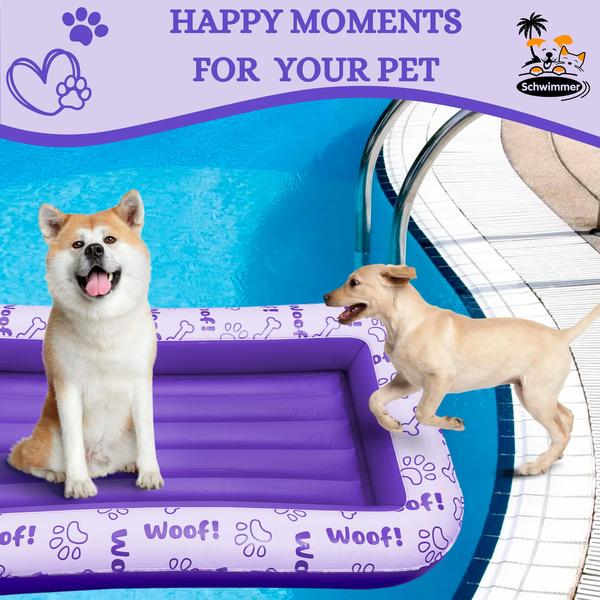 Dog Pool Float Schwimmer Premium para cães grandes, roxo Imagem de Dog Pool Float Schwimmer Premium para cães grandes, roxo