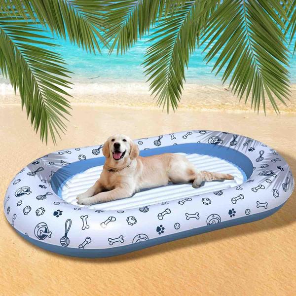 Dog Pool Float Zoostliss tamanho grande 55x35,5 cm por 45 kg Imagem de Dog Pool Float Zoostliss tamanho grande 55x35,5 cm por 45 kg