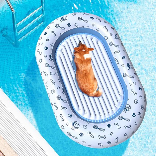 Imagem de Dog Pool Float Zoostliss tamanho grande 55x35,5 cm por 45 kg